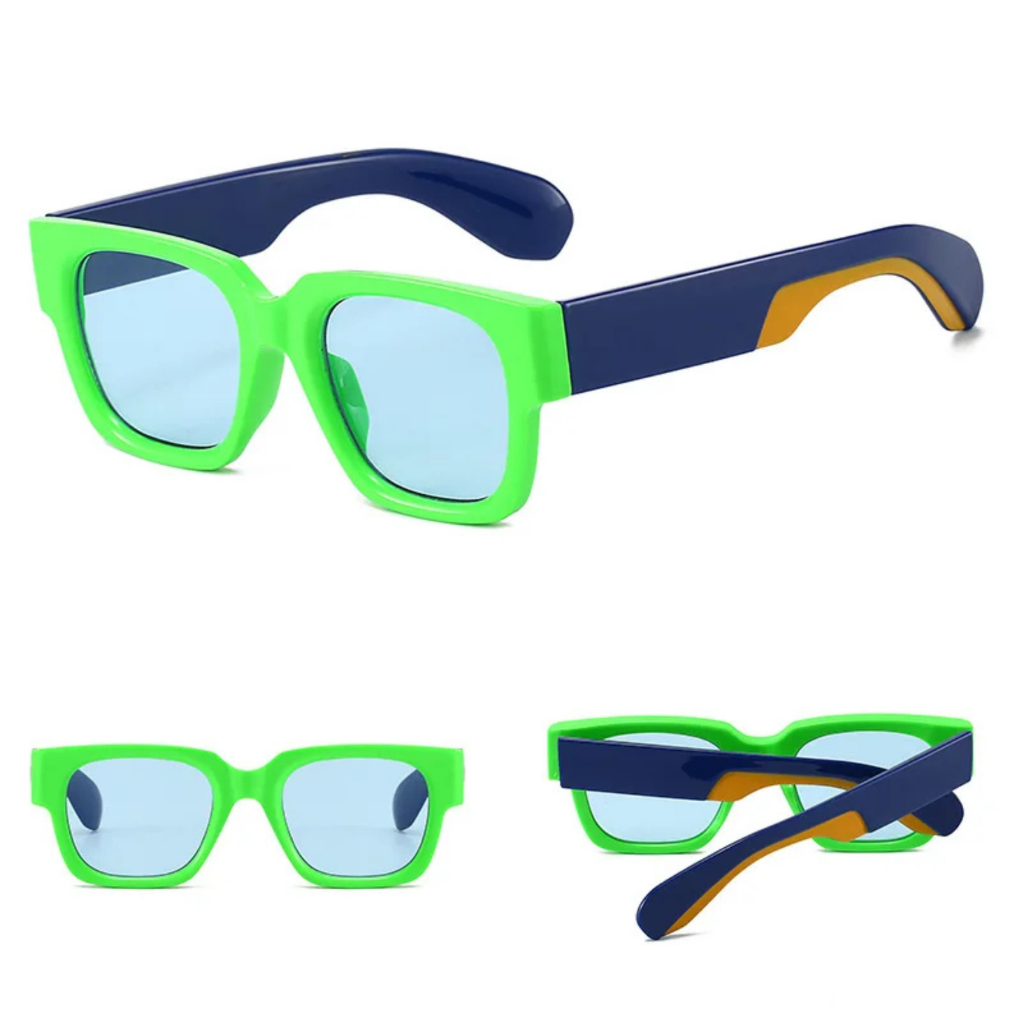 Retro Square Gradient Sunglasses for Streetwear | UV400 Festival Shades
