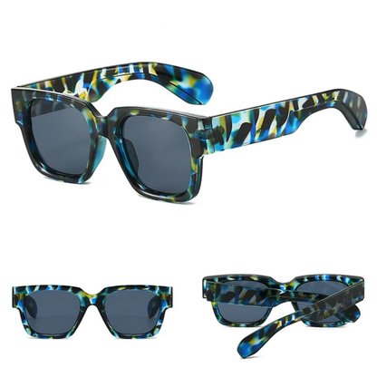 Retro Square Gradient Sunglasses for Streetwear | UV400 Festival Shades