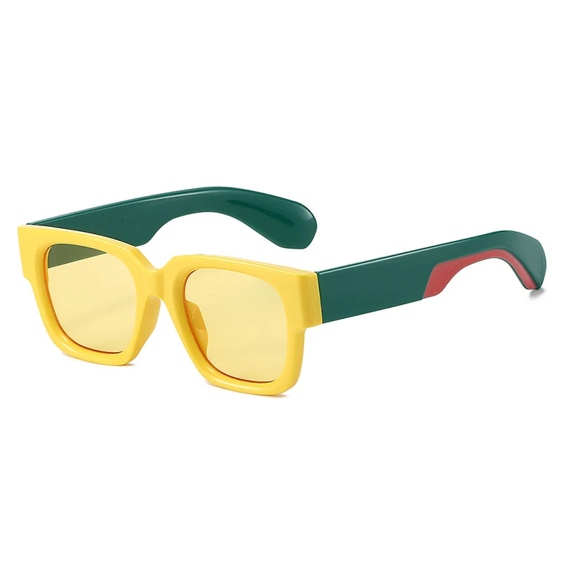 Retro Square Gradient Sunglasses for Streetwear | UV400 Festival Shades