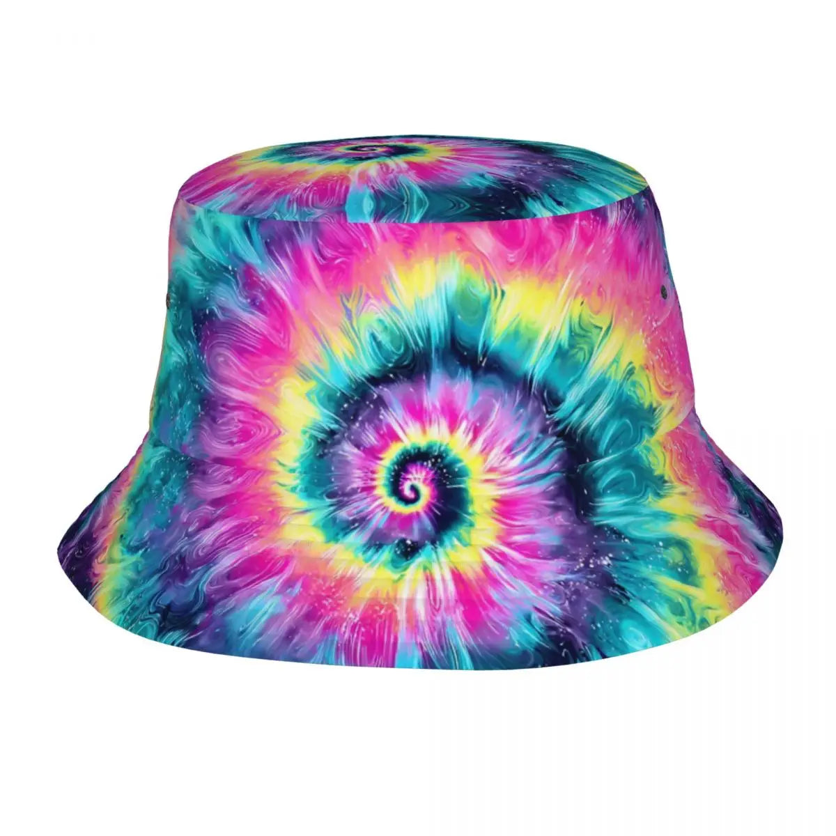 Gettuti Psychedelic Neon Tie-Dye Bucket Hat