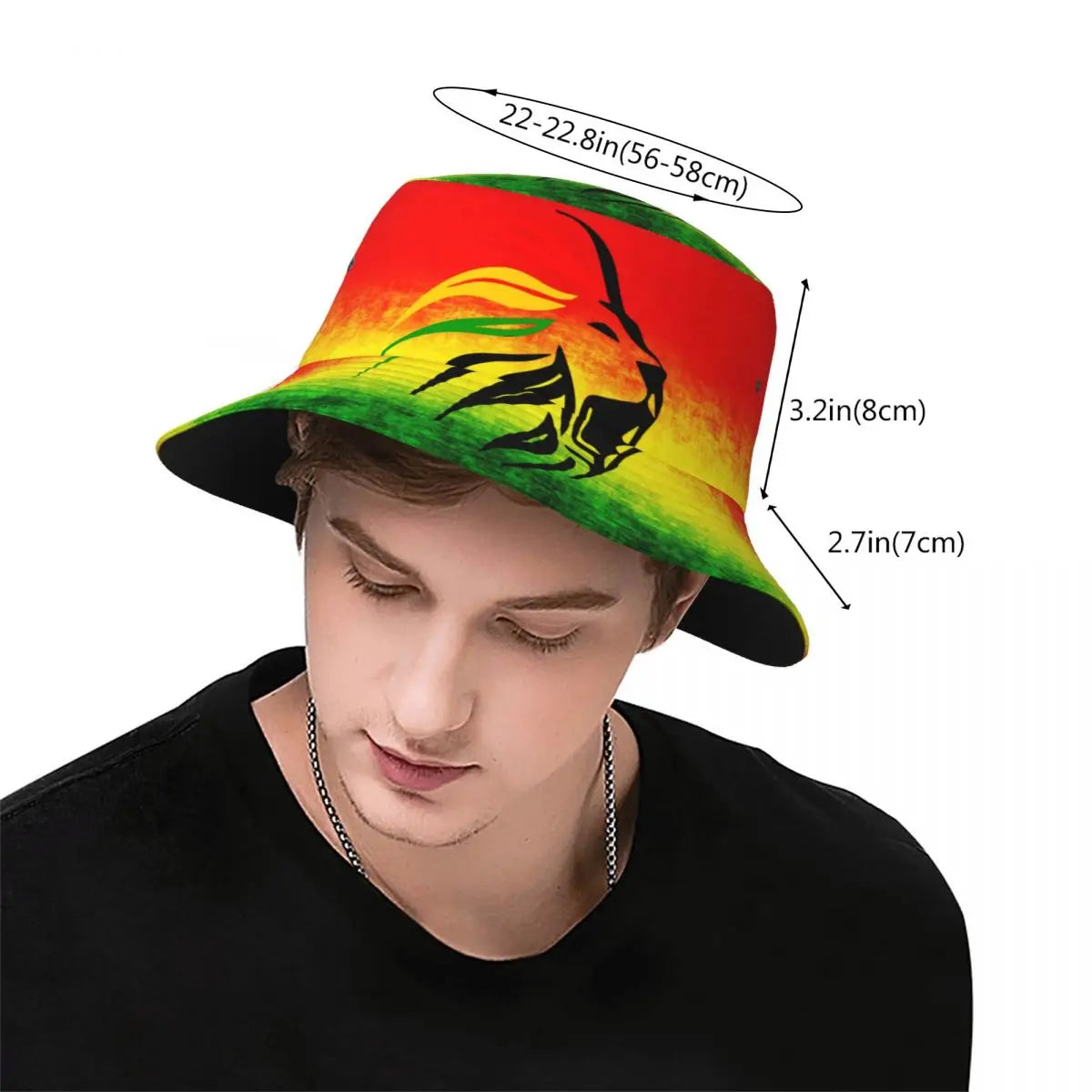 Gettuti Rasta Judah Art Bucket Hat