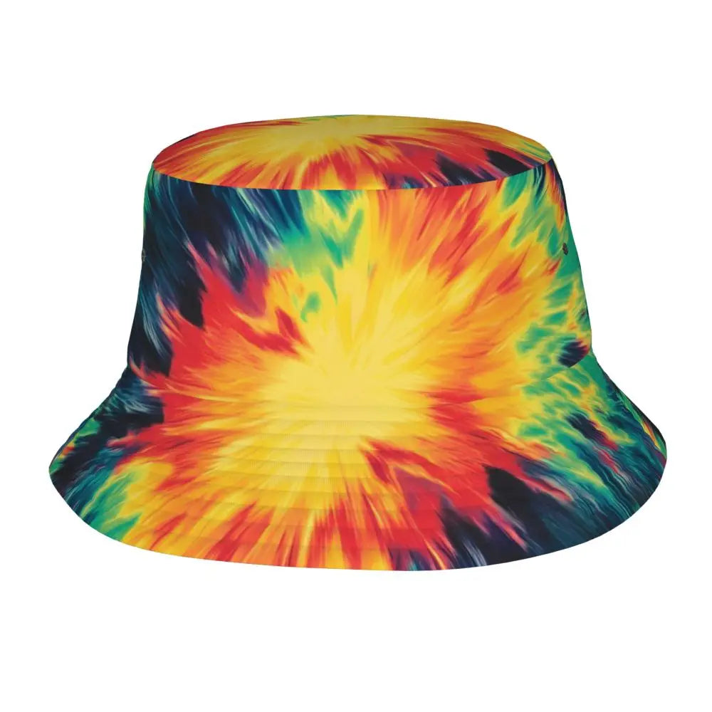 Gettuti Psychedelic Neon Tie-Dye Bucket Hat
