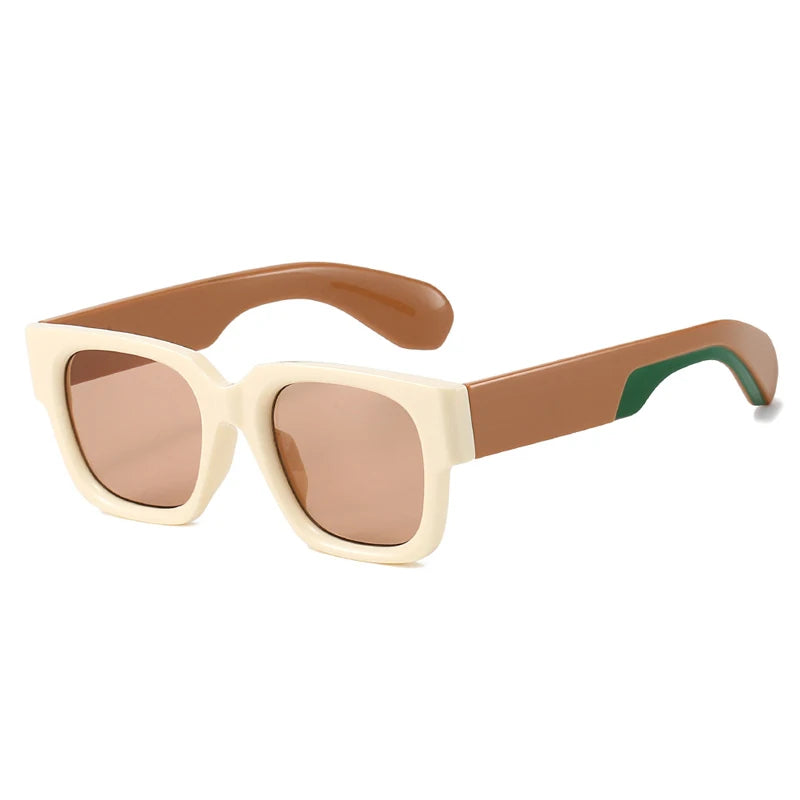 Retro Square Gradient Sunglasses for Streetwear | UV400 Festival Shades