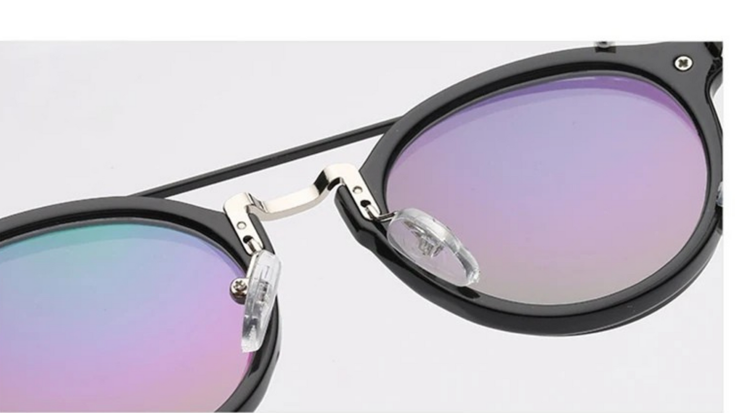 Gettuti Steampunk Round Clip-On Sunglasses | Festival Retro Goggles